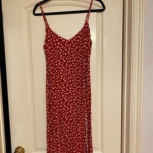 Reformation Crimini midi dress in color Amaro